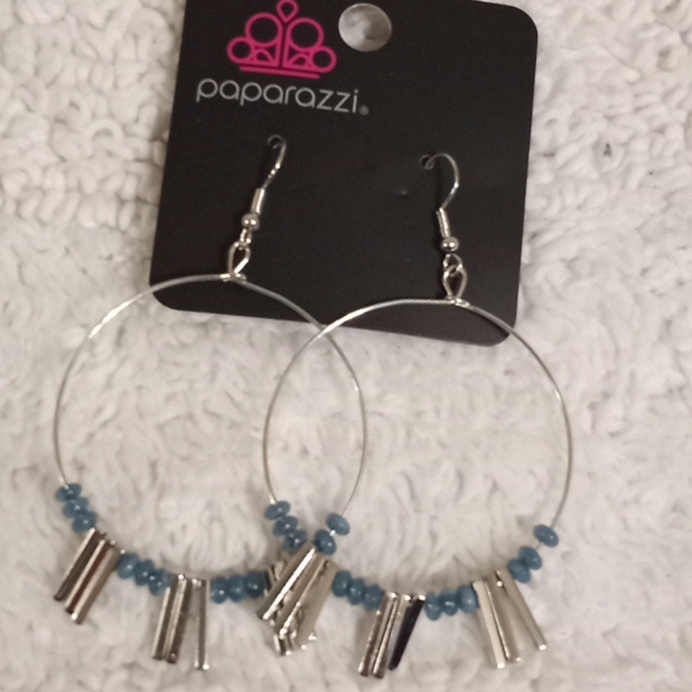 Luxe Lagoon Blue Earrings NWT